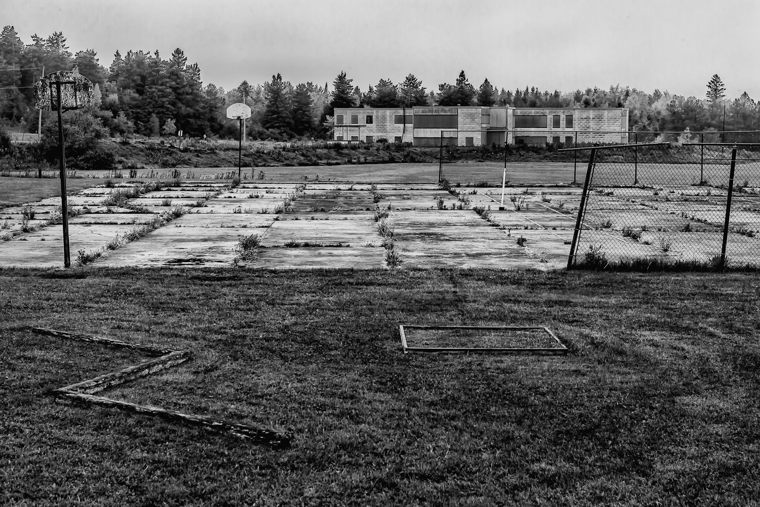 Former Basketball and Tennis Courts, CFS Foymount Glenn Bloodworth Photography Photographer Ottawa Ontario Canada